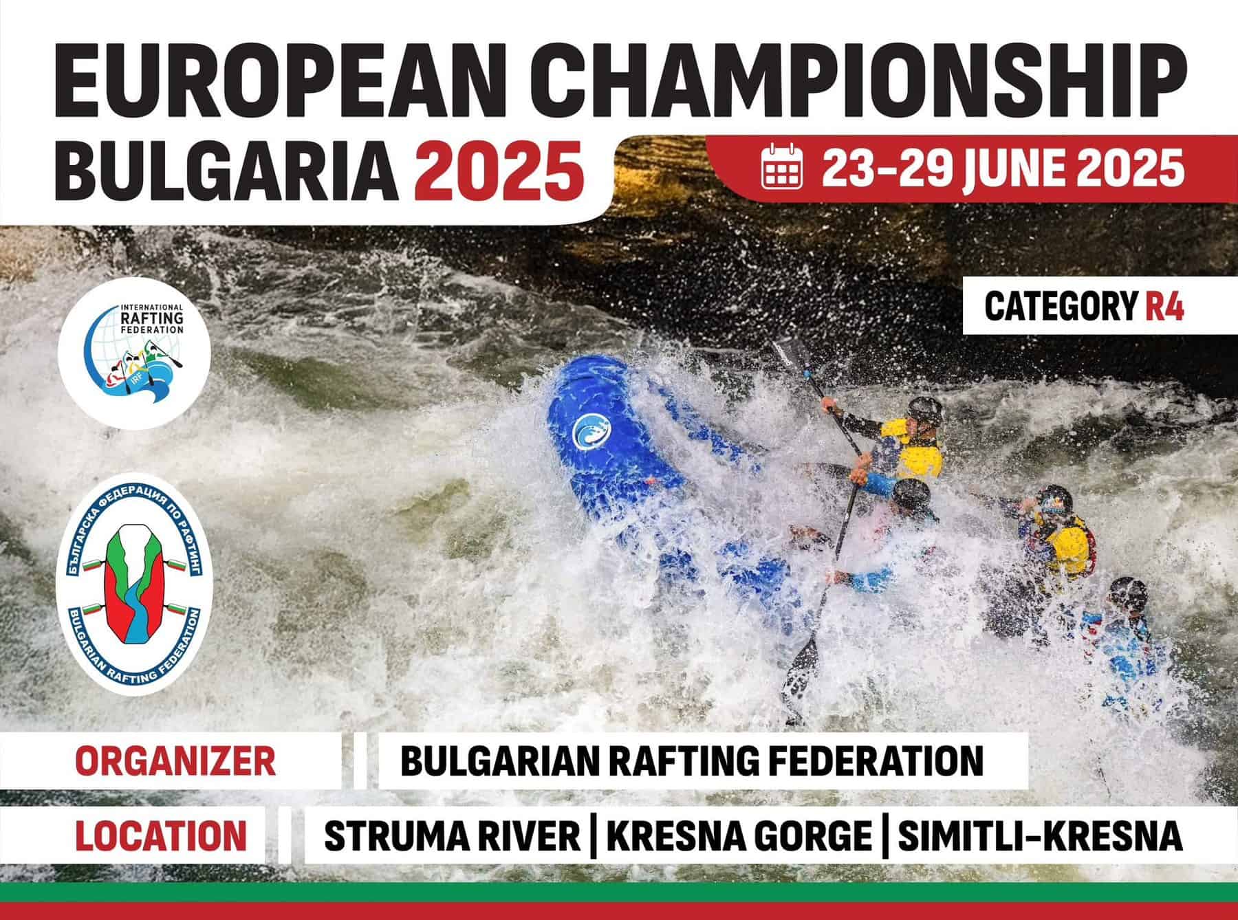 European Rafting Championship Bulgaria 2025